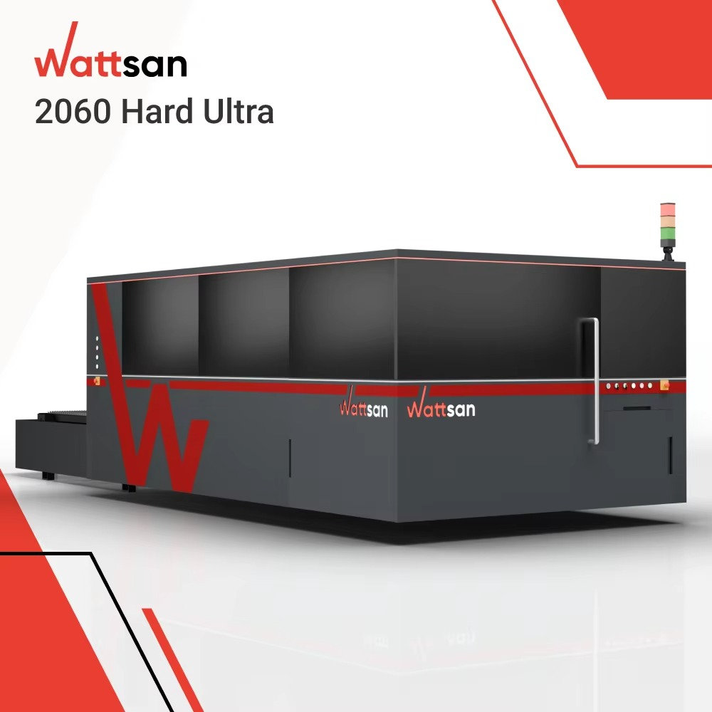 Industrial Laser Metal Cutter - WATTSAN 2060 Hard Ultra CNC Fiber