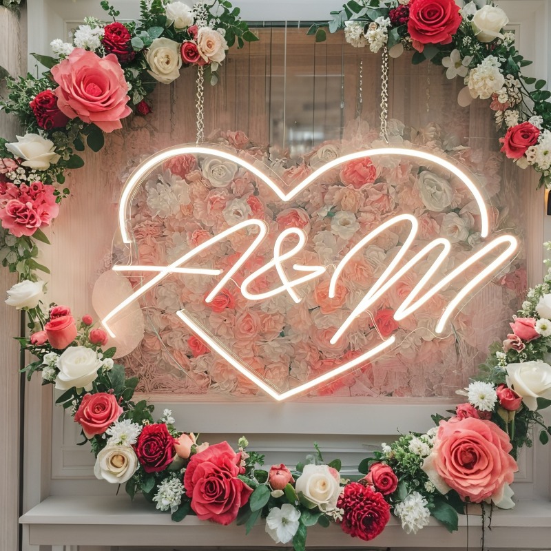 Custom Initials Heart LED Neon - Industrial Laser Marker review and price