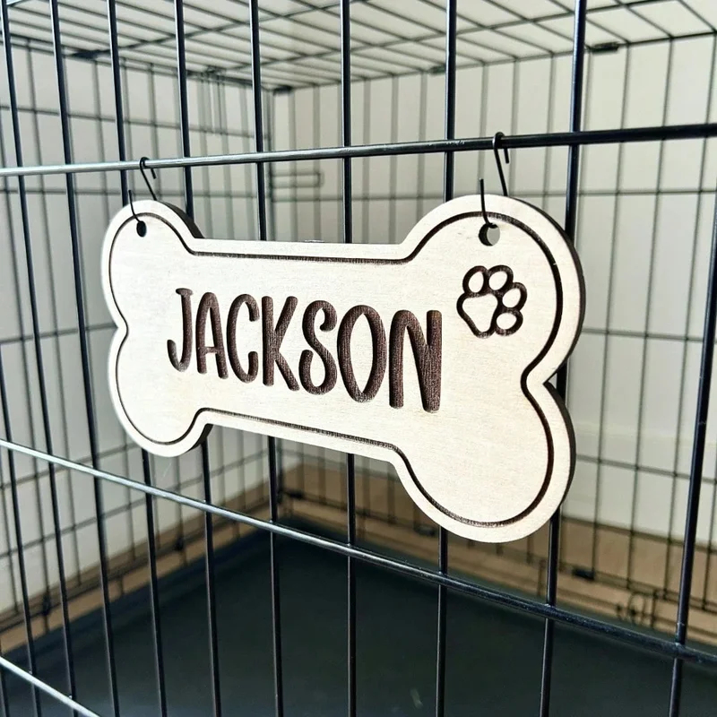 5PCS Custom Wooden Dog Tag - P - Industrial Laser Marker review and price