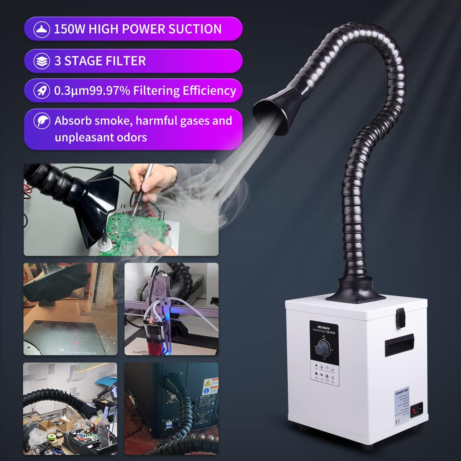 KNOKOO FES150 Industrial Laser - Fume Extractor Laser review and price