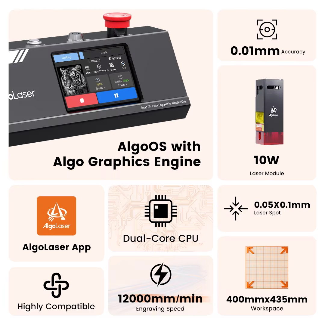 Algolaser DIY Table 40*43cm CN - Industrial Handheld Laser Engraver review and price