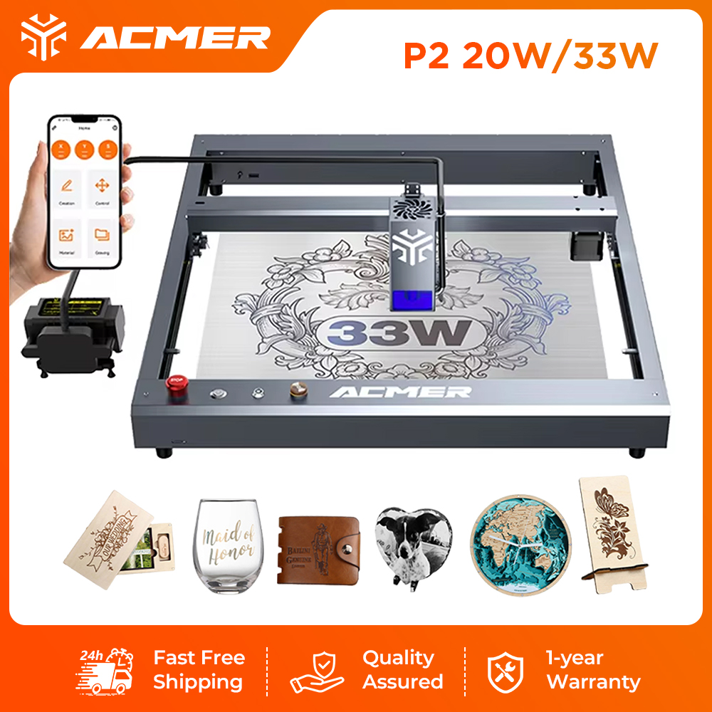 ACMER P2 33W Laser Engraver an - Industrial Laser Guide review and price
