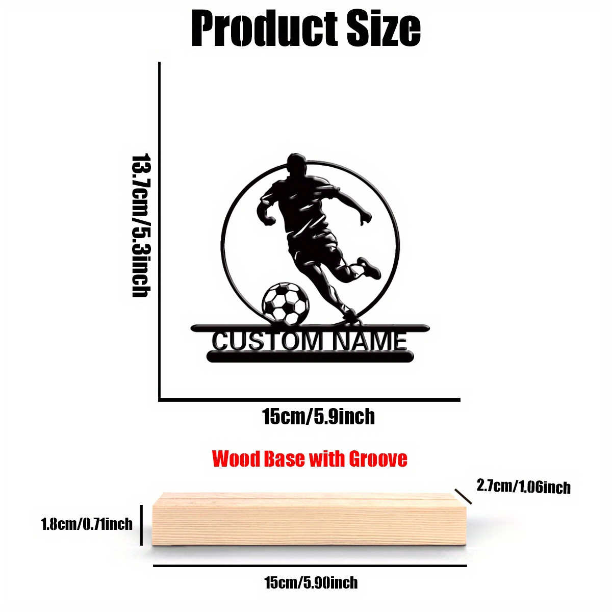 Custom Soccer Player Metal Sta - Industrial Laser Marker review and price