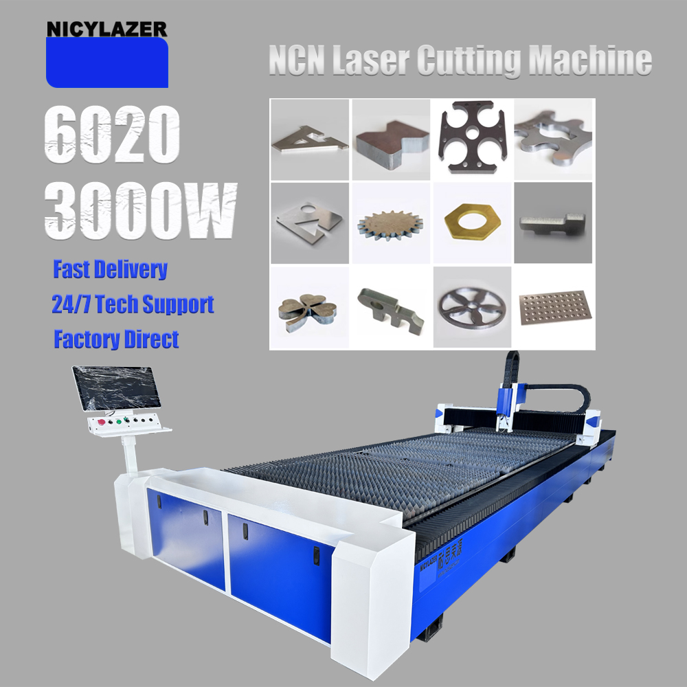 CNC 3000W 6020 Fiber Laser Cut - Industrial Laser Metal Cutter review and price