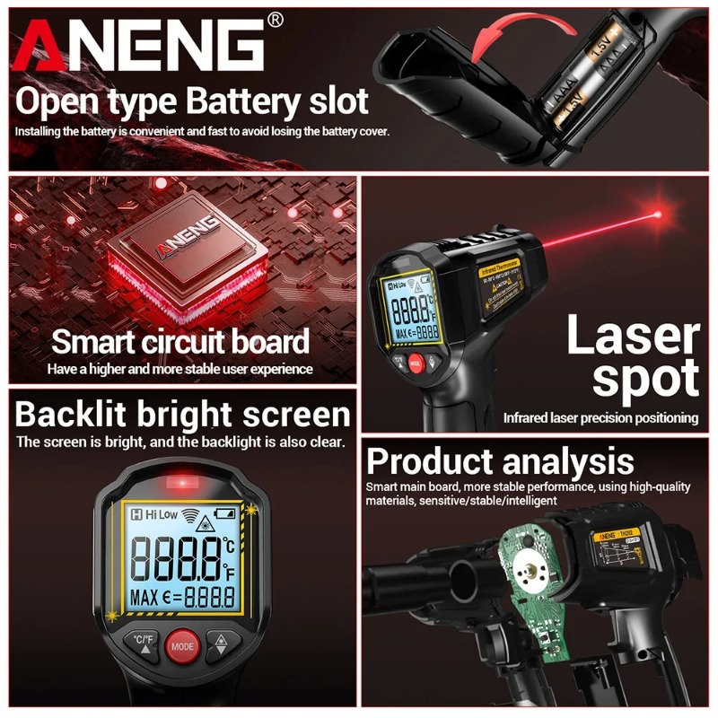 ANENG TH202 Industrial Handhel - Industrial Infrared Laser review and price