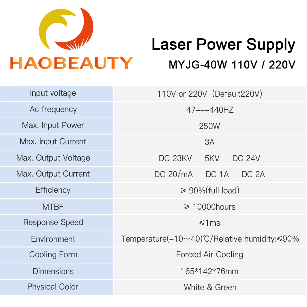 HAOBEAUTY MYJG-40 CO2 Laser Po - Industrial Laser Equipment review and price