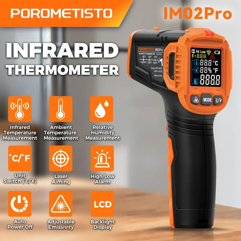 -50~380C Infrared Thermometer  - Industrial Infrared Laser review and price