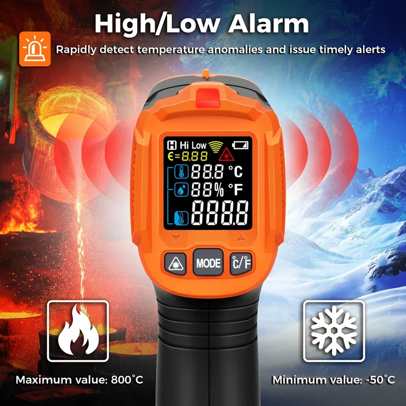 -50~380C Infrared Thermometer  - Industrial Infrared Laser review and price