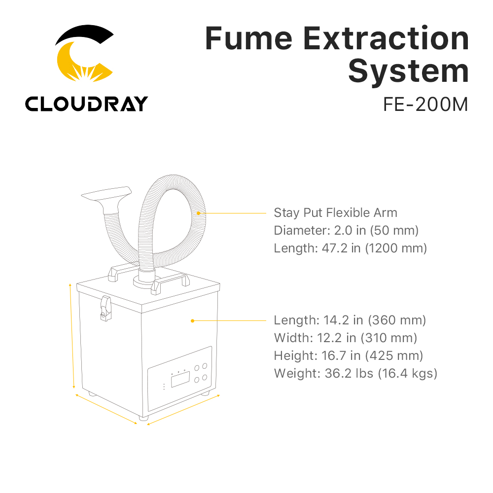 Cloudray Fume Extraction Syste - Industrial Laser Marker review and price